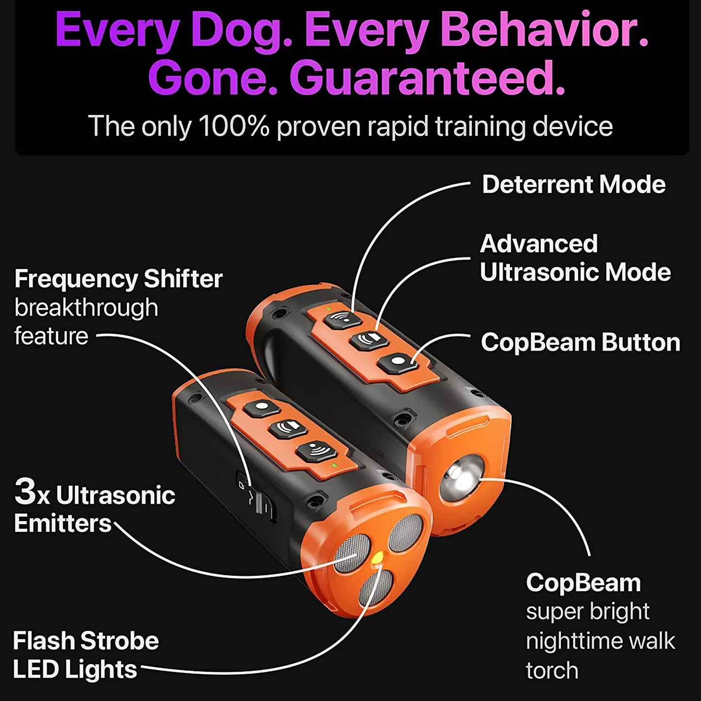 2025 Release Pet Dog Repeller Ultrasonic Dog Training Device