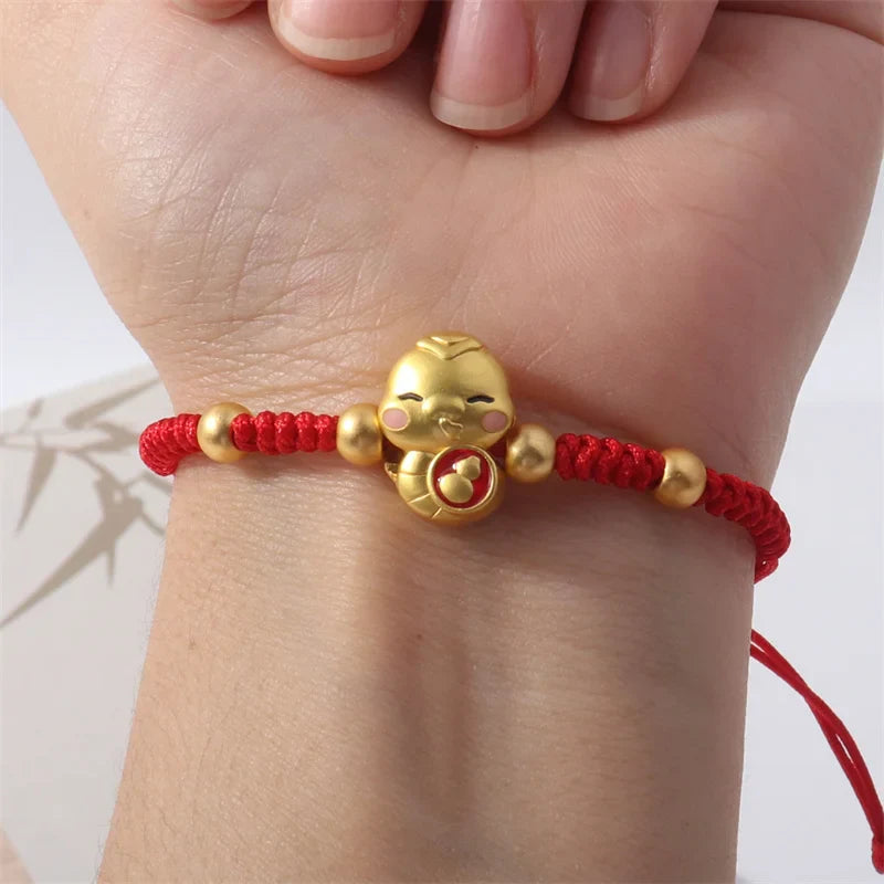 Lucky Red Snake Rope Bracelet