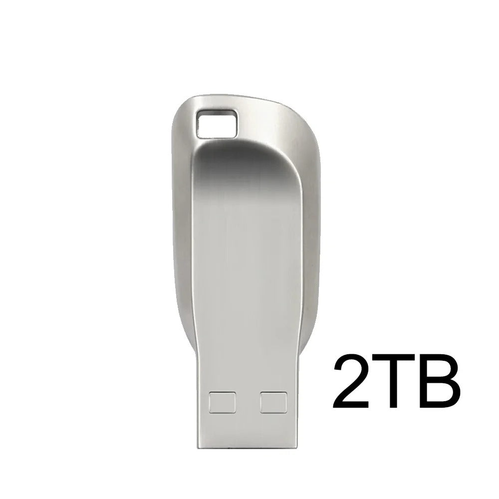 Sleek Metal USB Drive 2TB Flash Drive