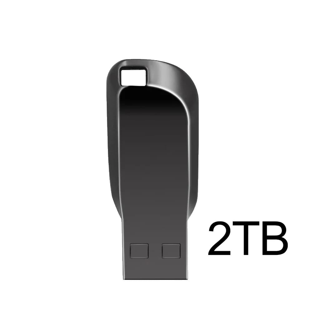 Sleek Metal USB Drive 2TB Flash Drive