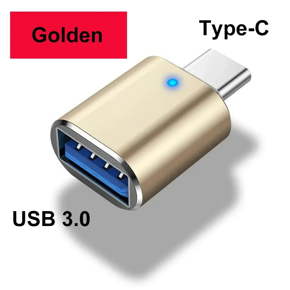 USB 3.0 Type-C OTG Adapter USB C Male To USB Female Converter