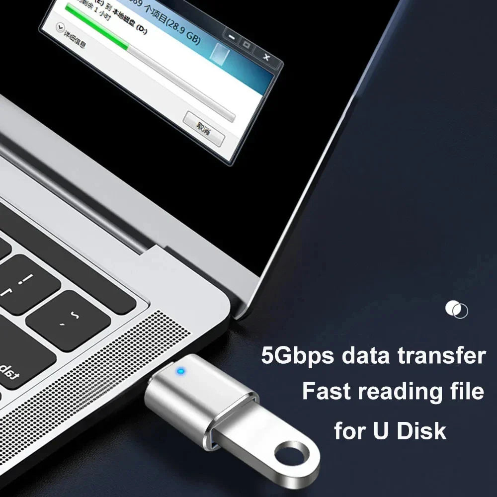 USB 3.0 Type-C OTG Adapter USB C Male To USB Female Converter