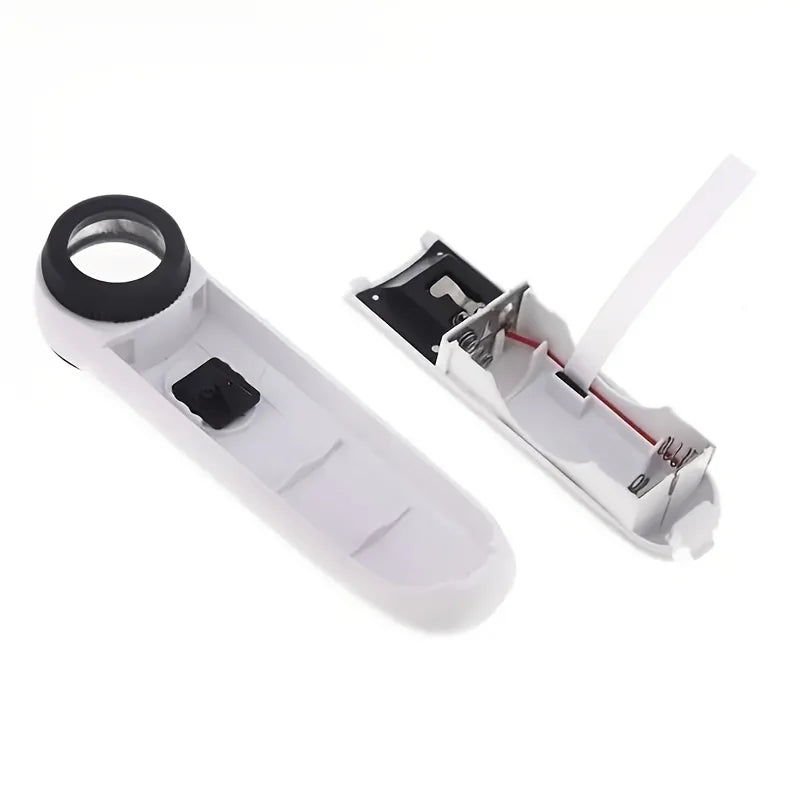 40X Handheld Magnifier With Two LED Lights Identification
